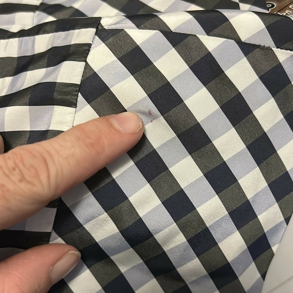 Dice Kayek High-Waisted Gingham Print Midi Skirt - Picture 6 of 8